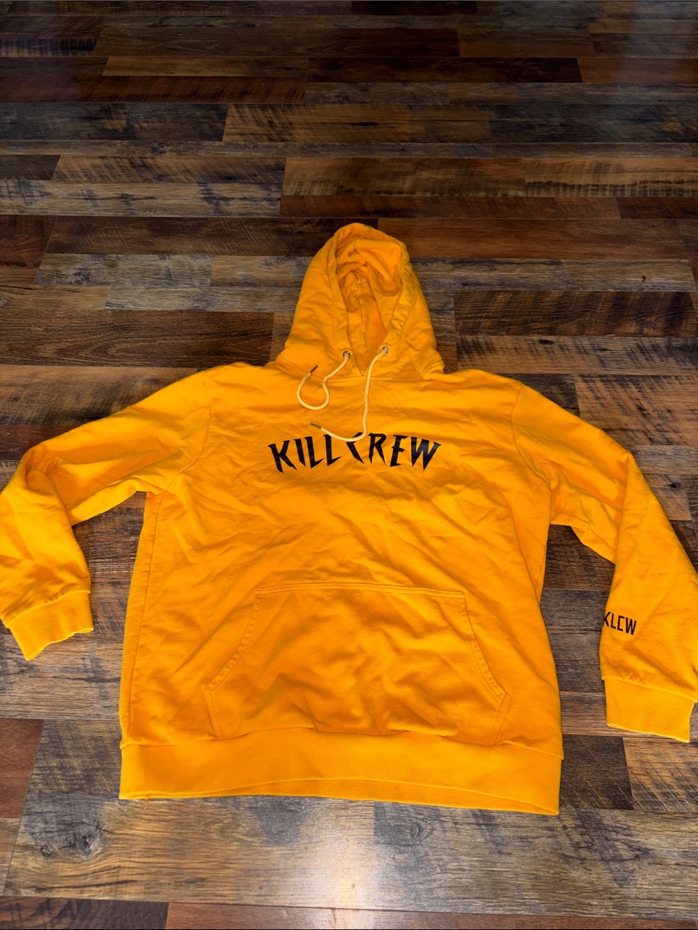 Kill‎ Crew Bright Yellow Pullover Hoodie
